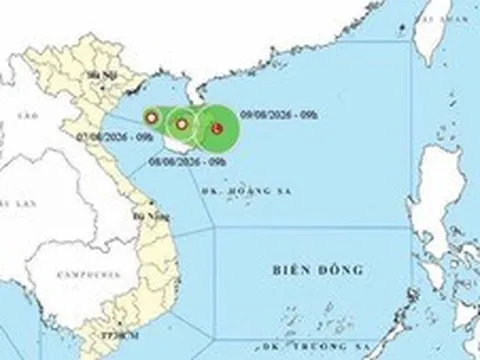 Áp thấp nhiệt đới xuất hiện trên Vịnh Bắc Bộ