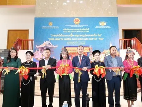 Trưng bày chuyên đề "Thực hành tín ngưỡng Then nhóm ngôn ngữ Tày - Thái" tại Trung tâm Văn hóa Việt Nam, Thủ đô Viêng Chăn, Lào