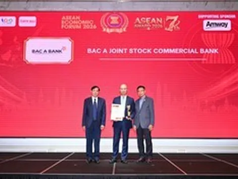 BAC A BANK tiếp tục được vinh danh tại ASEAN Award 2026