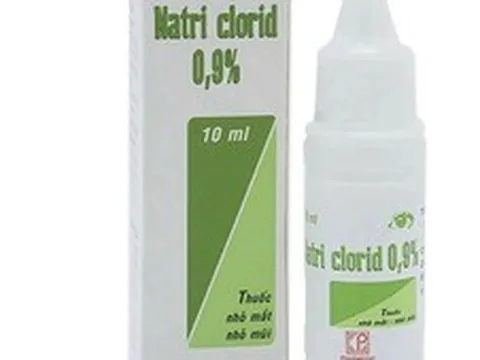 Xử phạt công ty sản xuất lô thuốc nhỏ mắt Natri clorid 0,9% vi phạm chất lượng