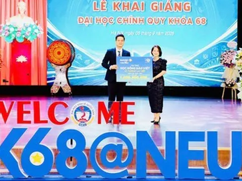 Bảo Việt dành 1 tỷ đồng trao học bổng “Bảo Việt - Vì tương lai Việt” cho sinh viên Đại học Kinh tế Quốc dân năm học 2026 - 2027