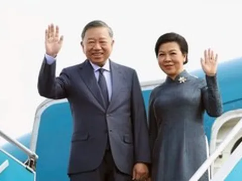 Tổng Bí thư, Chủ tịch nước Tô Lâm cùng Phu nhân lên đường thăm Nga, Pháp và dự Hội nghị Thượng đỉnh Không gian vũ trụ