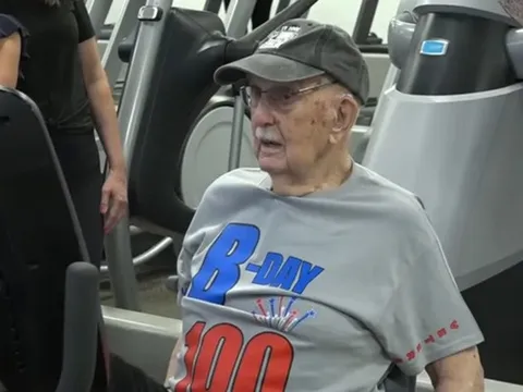 Cụ ông 100 tuổi vẫn miệt mài tập gym, đặt mục tiêu sống đến 132 tuổi