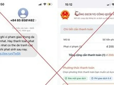Cảnh báo thủ đoạn giả danh cơ quan công an gửi tin nhắn 'phạt nguội' để lừa đảo