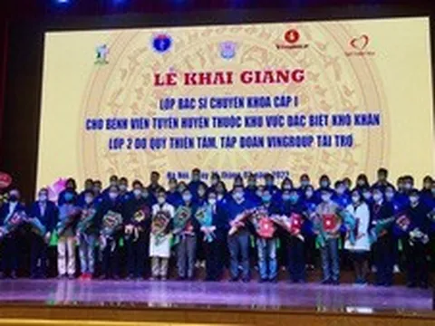 Thêm 40 bác sĩ trẻ vùng khó khăn được hỗ trợ đào tạo chuyên khoa I ở 10 chuyên ngành