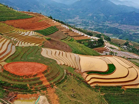 Xốn xang ‘kỳ quan’ ruộng bậc thang Phong Dụ Thượng, Yên Bái